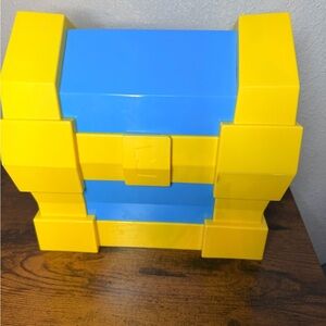 Roblox Pet Sim X Blue and Yellow Treasure Chest Toy Empty